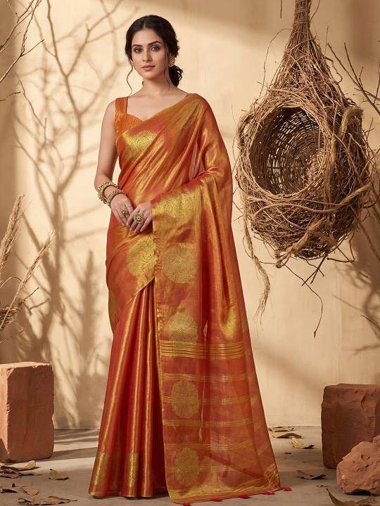 SHREE SHYAM FASHION SUVARNA TISSUE SILK Latest sarees in Bangalore wholesale market